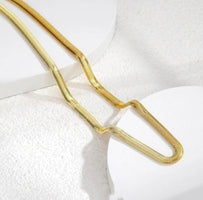 Unisex Golden Snake Chain
