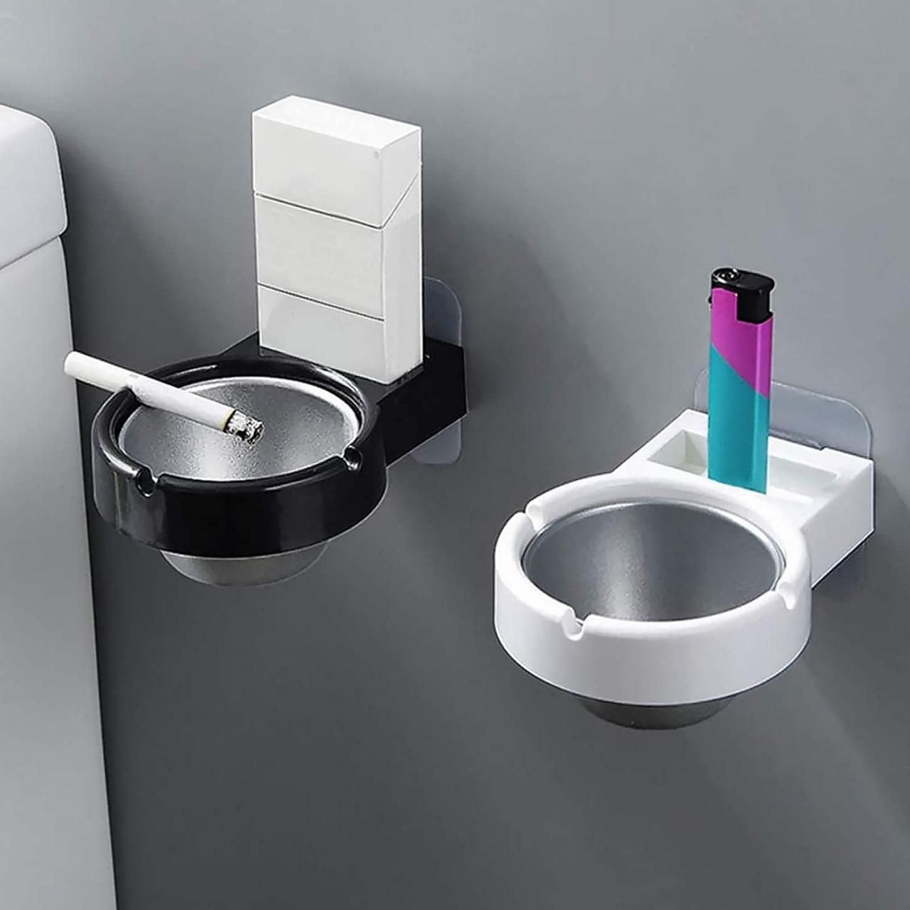 🚬🔥 Premium Wall-Mounted Ashtray with Holder - The Smoker's Ultimate Convenience! 🔥🚬