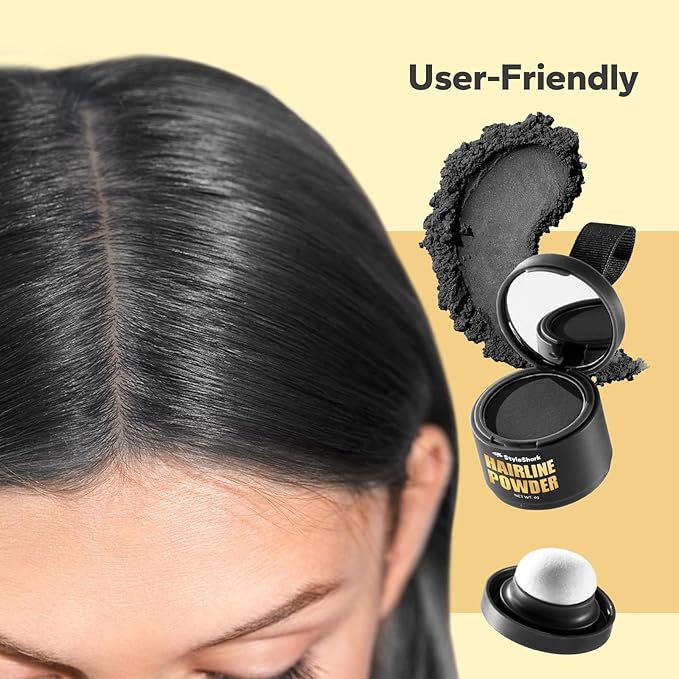 Hairline Black Powder Mini Portable