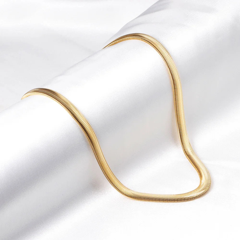 Unisex Golden Snake Chain