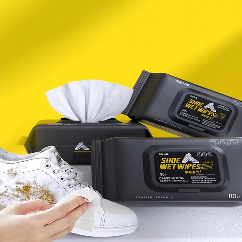Sneaker Shine Wipes - Sparkle Your Shoes in Seconds! ✨(80 wipes in Each Pack)