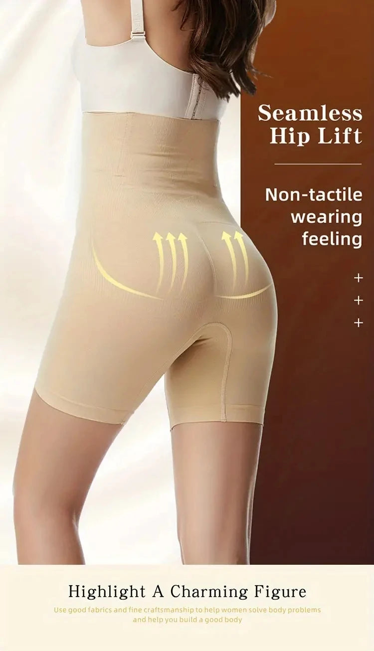 4-in-1 Shaper - Quick Slim Shape Wear Tummy, Back, Thighs, Hips - Black/Efffective Seamless Tummy Tucker