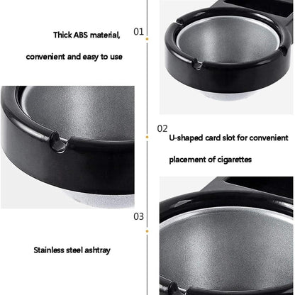 🚬🔥 Premium Wall-Mounted Ashtray with Holder - The Smoker's Ultimate Convenience! 🔥🚬