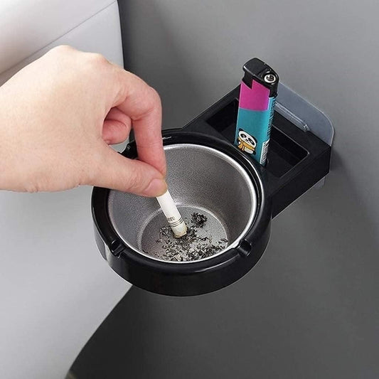 🚬🔥 Premium Wall-Mounted Ashtray with Holder - The Smoker's Ultimate Convenience! 🔥🚬
