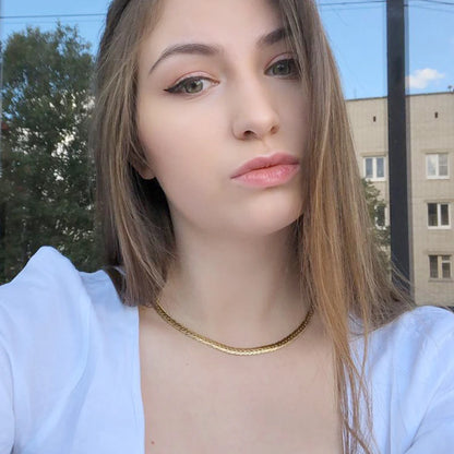 Unisex Golden Snake Chain