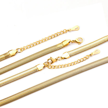 Unisex Golden Snake Chain